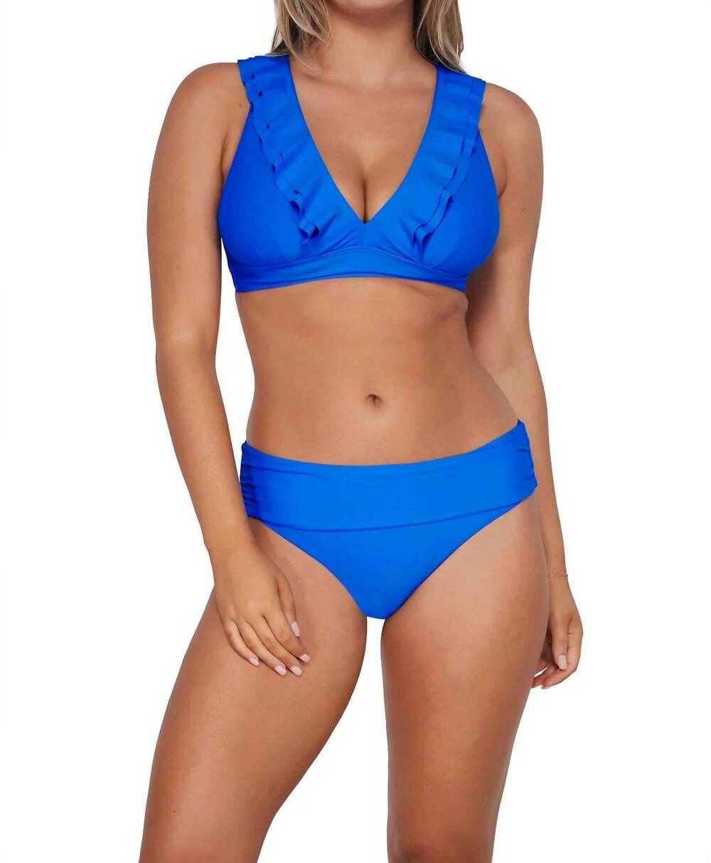 NEW SUNSETS INC. willa wireless top in electric blue